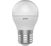 Лампа Gauss Basic, шар, 7,5W, 690lm, 4100K, E27, LED, 1/10/100 1053228