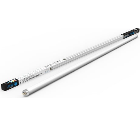 Лампа Gauss Elementary, T8, 24W, 2000lm, 6500K, G13, 1200mm, стекло, LED, 1/20 93034