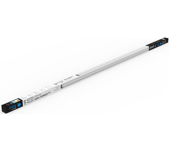 Лампа Gauss Elementary, T8, 24W, 2000lm, 6500K, G13, 1200mm, стекло, LED, 1/20 93034