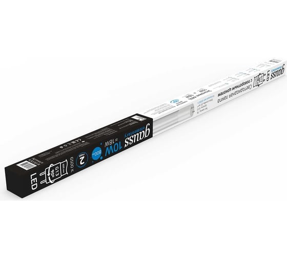 Лампа Gauss Elementary T8, 10W, 800lm, 6500K, G13 600mm стекло поворотная LED 1/30 93030-R