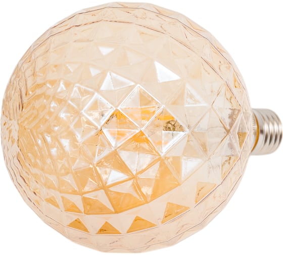 Лампа IN HOME сд LED-GL125CR-deco gold 15Вт 230В E27 3000K 1390Лм кристалл золотистая 4690612056098