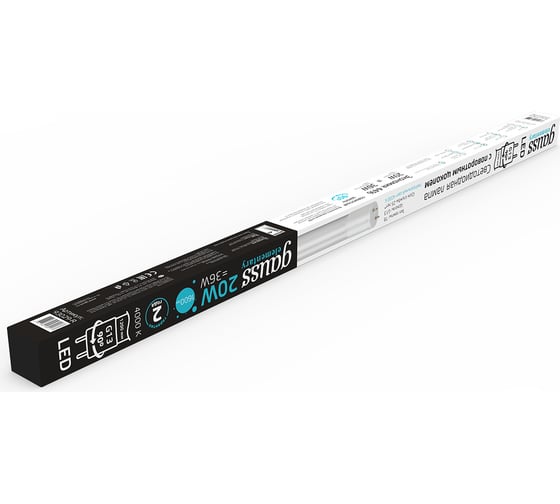 Лампа Gauss Elementary T8, 20W, 1560lm, 4000K, G13, 1200mm, стекло, поворотная, LED, 1/30 93029-R