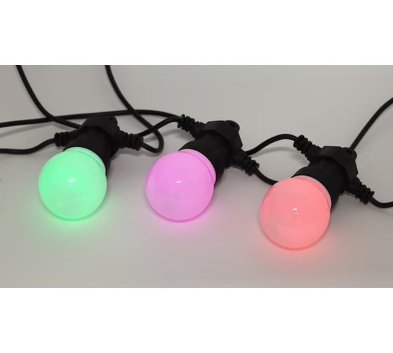 Гирлянда ЭРА ERABLMK52 Белт-лайт, набор, 5 м, 10 ламп, RGB LED Б0047956