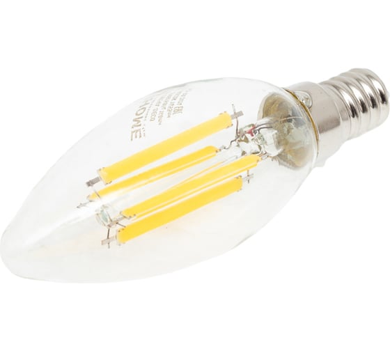Лампа IN HOME сд LED-СВЕЧА-deco 15Вт 230В Е14 4000К 1455Лм прозрачная 4690612055954