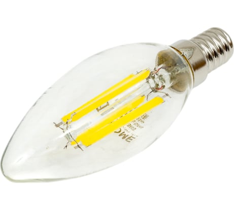 Лампа IN HOME сд LED-СВЕЧА-deco 15Вт 230В Е14 6500К 1455Лм прозрачная 4690612055961