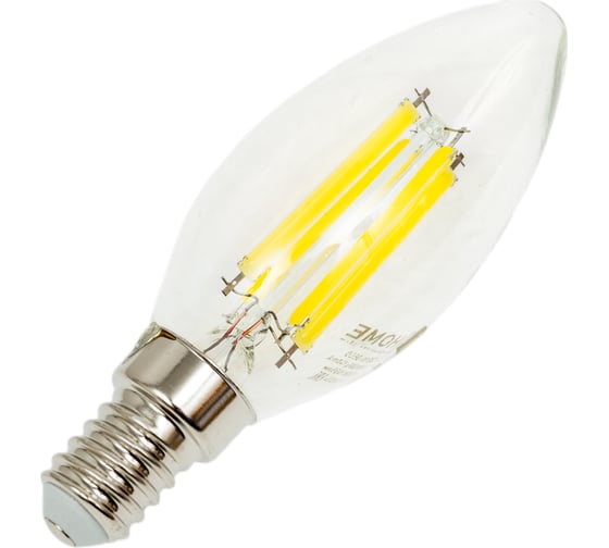 Лампа IN HOME сд LED-СВЕЧА-deco 15Вт 230В Е14 6500К 1455Лм прозрачная 4690612055961