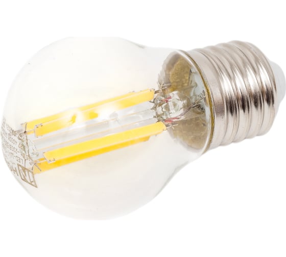 Лампа IN HOME сд LED-ШАР-deco 15Вт 230В Е27 4000К 1435Лм прозрачная 4690612055985