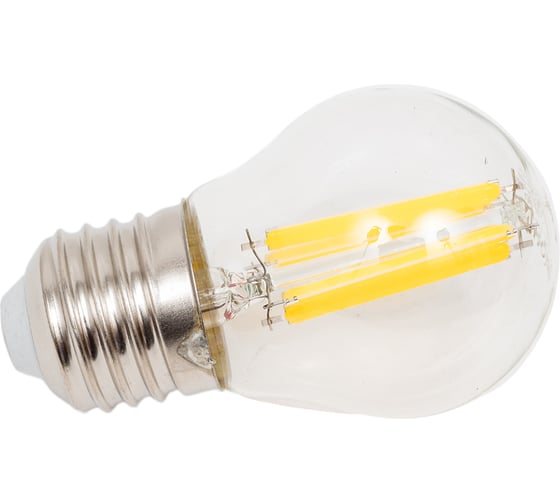 Лампа IN HOME сд LED-ШАР-deco 15Вт 230В Е27 4000К 1435Лм прозрачная 4690612055985