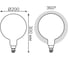 Лампа Gauss Filament, G200, 14W, 1170lm, 4100К, Е27, milky, диммируемая, LED, 1/4 153202214-D 4