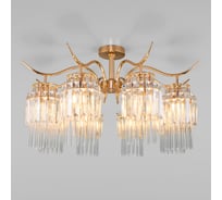 Потолочный светильник Eurosvet 10119/8 золото/прозрачный хрусталь Strotskis a052249