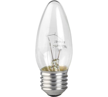 Лампочки ЭРА B36 40Вт Е27 / E27 230В свечка прозрачная цветная упаковка набор 10 шт Б0061650