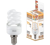 Люминесцентная лампа TDM ELECTRIC НЛ-FST2-11 Вт-4000 К–Е14 42х93 мм  SQ0347-0018