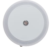 Ночник RISALUX Круг LED реагирует на темноту, белый 6,5x6,5x5 см 7306418