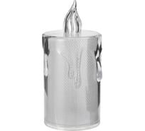 Ночник RISALUX Морозная свеча LED от батареек 3хAG13 белый 3,5x3,5x8 см 9186993