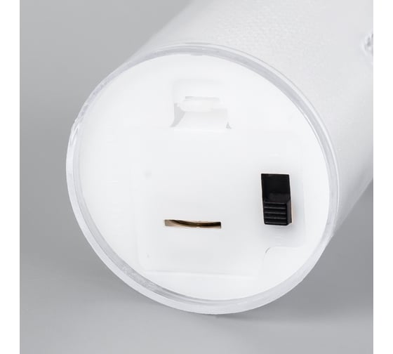 Ночник RISALUX Морозная свеча LED от батареек 3хAG13 белый 3,5x3,5x8 см 9186993