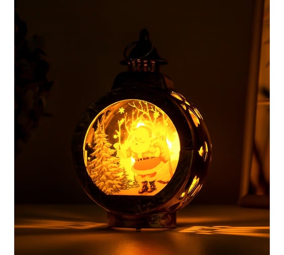 Ночник RISALUX Новогодняя ночь LED от батареек МИКС 5x8х13 см 7860444