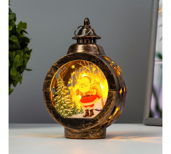 Ночник RISALUX Новогодняя ночь LED от батареек МИКС 5x8х13 см 7860444