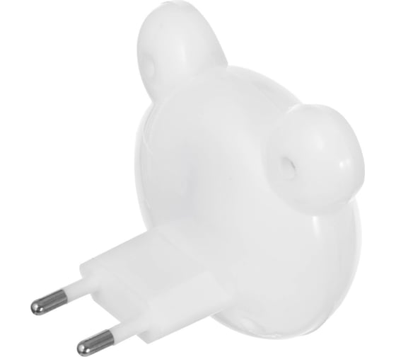 Ночник RISALUX Панда с датчиком освещенности, 4_LED х 1 Вт, 9 см (220В) белый 1010895