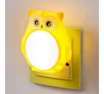 Ночник RISALUX Совенок LED от сети МИКС 4,5x8х8,5 см 5091642
