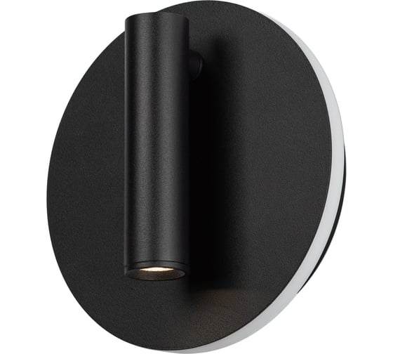 Декоративная подсветка светодиодная ЭРА EDGAR WL55 BK для интерьера COB 5Вт/SMD 7Вт 4000К черный IP20 Б0062917