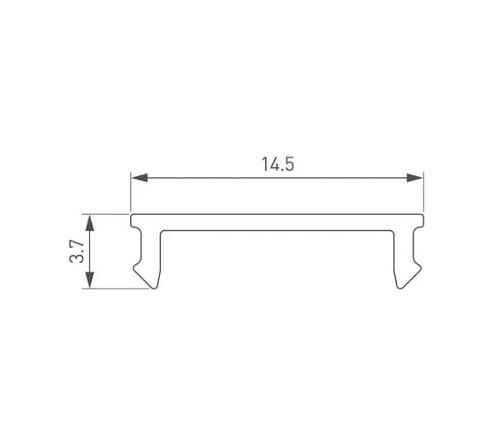 Экран Arlight SL-KANT-H18-2000 FLAT OPAL 2м 049155