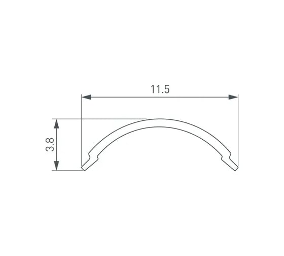 Экран Arlight SL-KANT-H10 ROUND OPAL 2м 049167