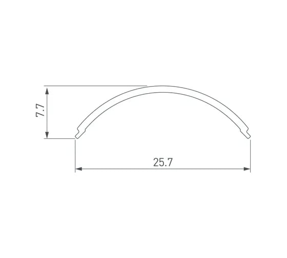 Экран Arlight SL-KANT-H20 ROUND OPAL 2м 049168
