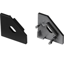 Заглушка Arlight SL-KANT-H18 FLAT BLACK, с отверстием, 1 комплект 049432