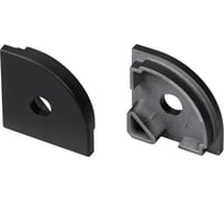 Заглушка Arlight SL-KANT-H20 BLACK, с отверстием, 1 комплект 049405