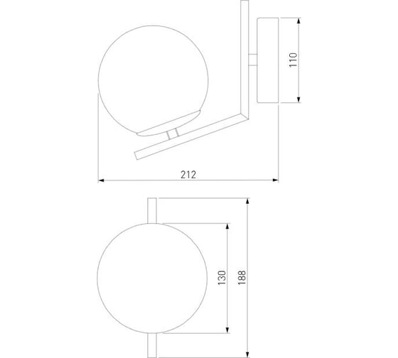 Настенный светильник Eurosvet 70152/1 латунь a050092