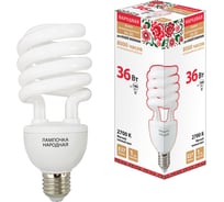 Люминесцентная лампа TDM ELECTRIC НЛ-HS-36 Вт-2700 К–Е27 SQ0347-0031