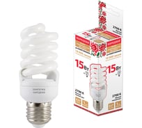 Люминесцентная лампа TDM ELECTRIC НЛ-FST2-15 Вт-2700 К–Е27 SQ0347-0008