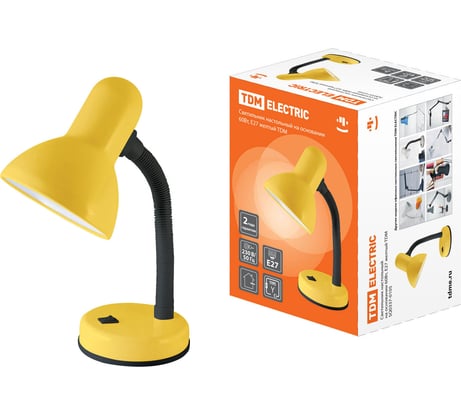 Настольный светильник на основании TDM ELECTRIC 60Вт, E27, желтый SQ0337-0105