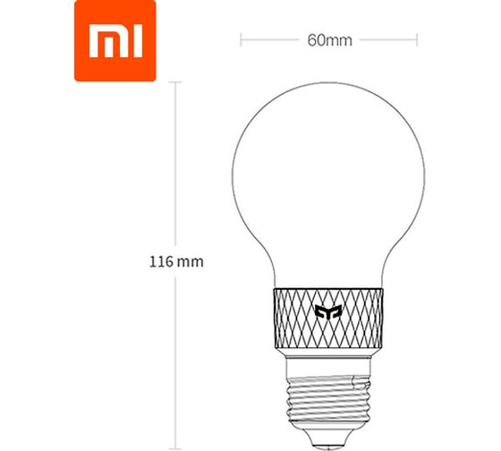 Лампочка YEELIGHT LED Filament Light E27 WHITE YLDP12YL