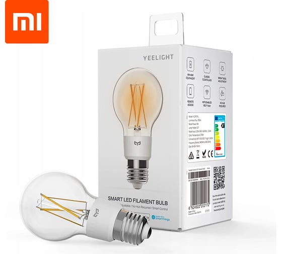 Лампочка YEELIGHT LED Filament Light E27 WHITE YLDP12YL