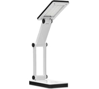 Настольная лампа RISALUX складная Современный 30хLED от батареек/USB бело-черный 24x7х12,5 см 1723726