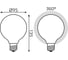 Лампа Gauss Filament G95 10W 1100lm 4100К Е27 milky LED 189202210 4