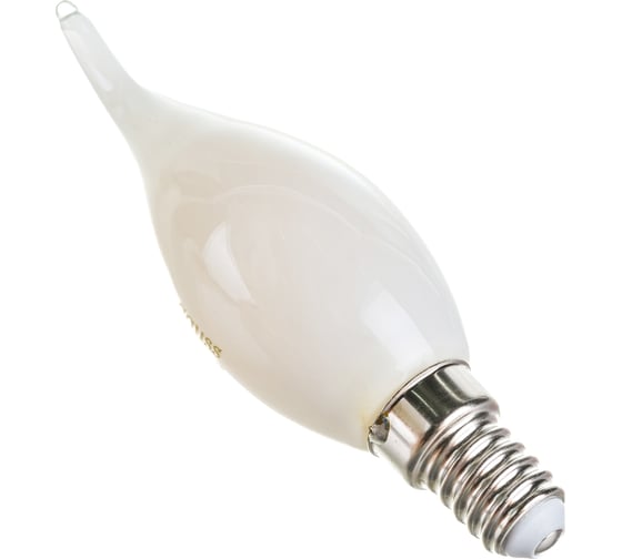 Лампа Gauss Filament, свеча на ветру, 9W, 590lm, 3000К, Е14, milky, диммируемая, LED, 1/10/50 104201109-D
