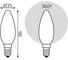 Лампа Gauss Filament, свеча, 9W, 590lm, 3000К, Е14, milky, диммируемая, LED, 1/10/50 103201109-D 5