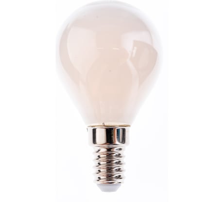 Лампа Gauss Filament, шар, 9W, 590lm, 3000К, Е14, milky, LED, 1/10/50 105201109