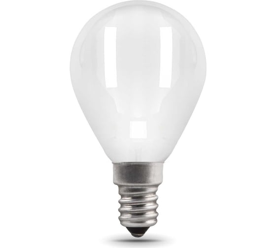 Лампа Gauss Filament, шар, 9W, 610lm, 4100К, Е14, milky, LED, 1/10/50 105201209