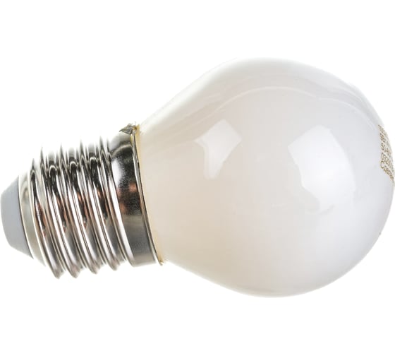 Лампа Gauss Filament, шар, 9W, 610lm, 4100К, Е27, milky, диммируемая, LED, 1/10/50 105202209-D