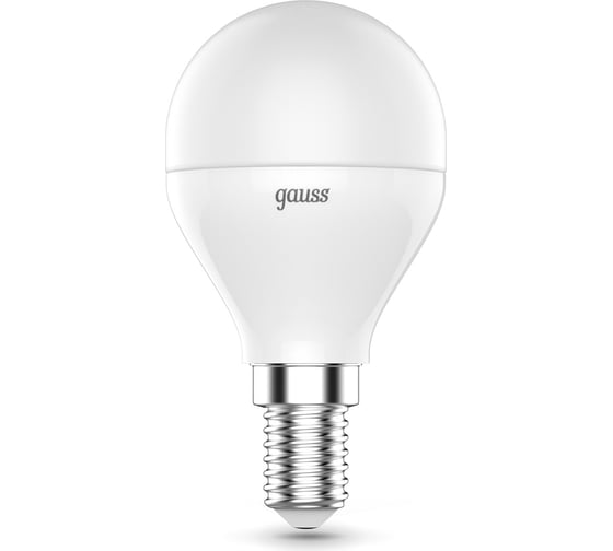Лампа Gauss Smart LED, шар, G45, 6W, E14, RGBW+dim, 1/10/100 105101406