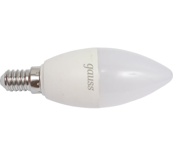Лампа Gauss Smart LED, свеча, С37, 6W, E14, RGBW+dim, 1/10/100 103101406