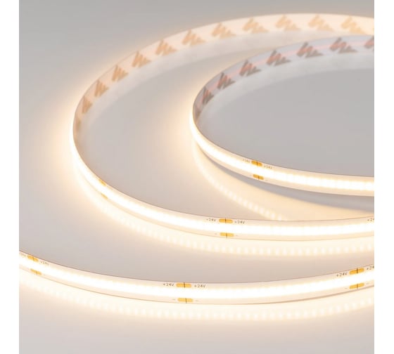 Светодиодная лента Arlight COB-X378-8mm 24V Warm3000 5м 031883(3)