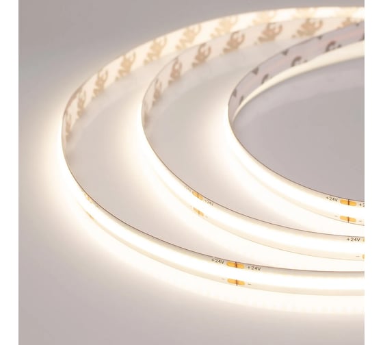 Светодиодная лента Arlight COB-X378-8mm 24V Warm3500 5м 044579(3) 1