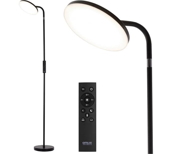 Торшер Citilux SOLO LED с пультом Черный CL804061