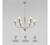 Подвесной светильник Eurosvet Rhyton 60167/6 никель a068284