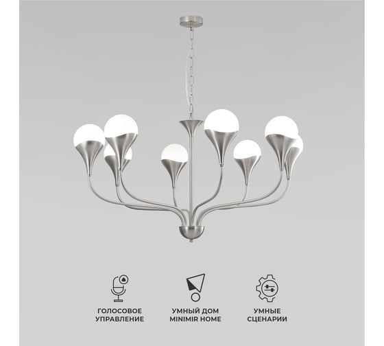 Подвесной светильник Eurosvet Calyx 60169/8 никель a068277