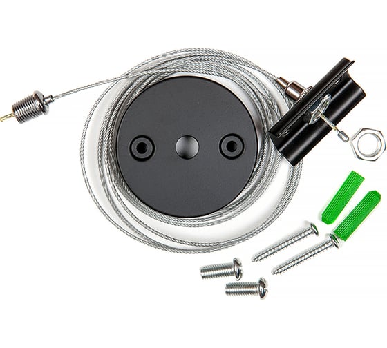 Подвес для шинопровода General Lighting Systems, 1ф. G-1-H-IP20-B, черный 580906